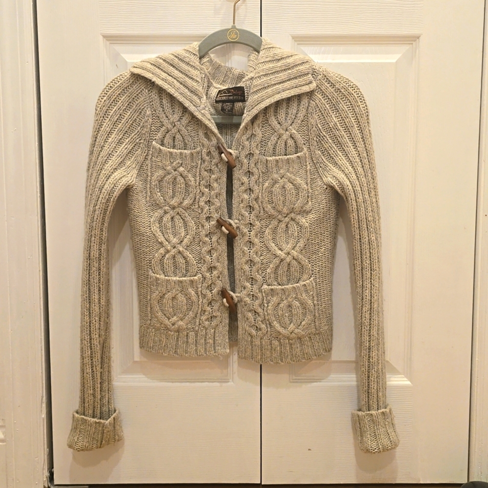 Vintage Abercrombie wool cardigan, size small